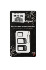Adaptér Nano SIM 3V1 čierny