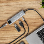 Adaptér (HUB) USB typu C na HDMI/2x USB3.0/2x USB typ C/RJ45 – Obrázok 5
