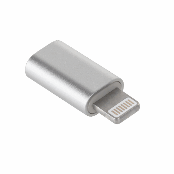 Adaptér Micro USB - Apple Lightning M-Life biely