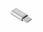 Adaptér Micro USB - USB Typ C M-Life strieborný