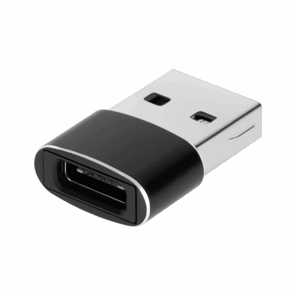 Adaptér USB - USB typu C čierny
