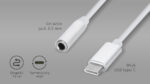 Adaptér USB Type-C plug - 3,5 stereo jack zásuvka Kruger&Matz Basic – Obrázok 4