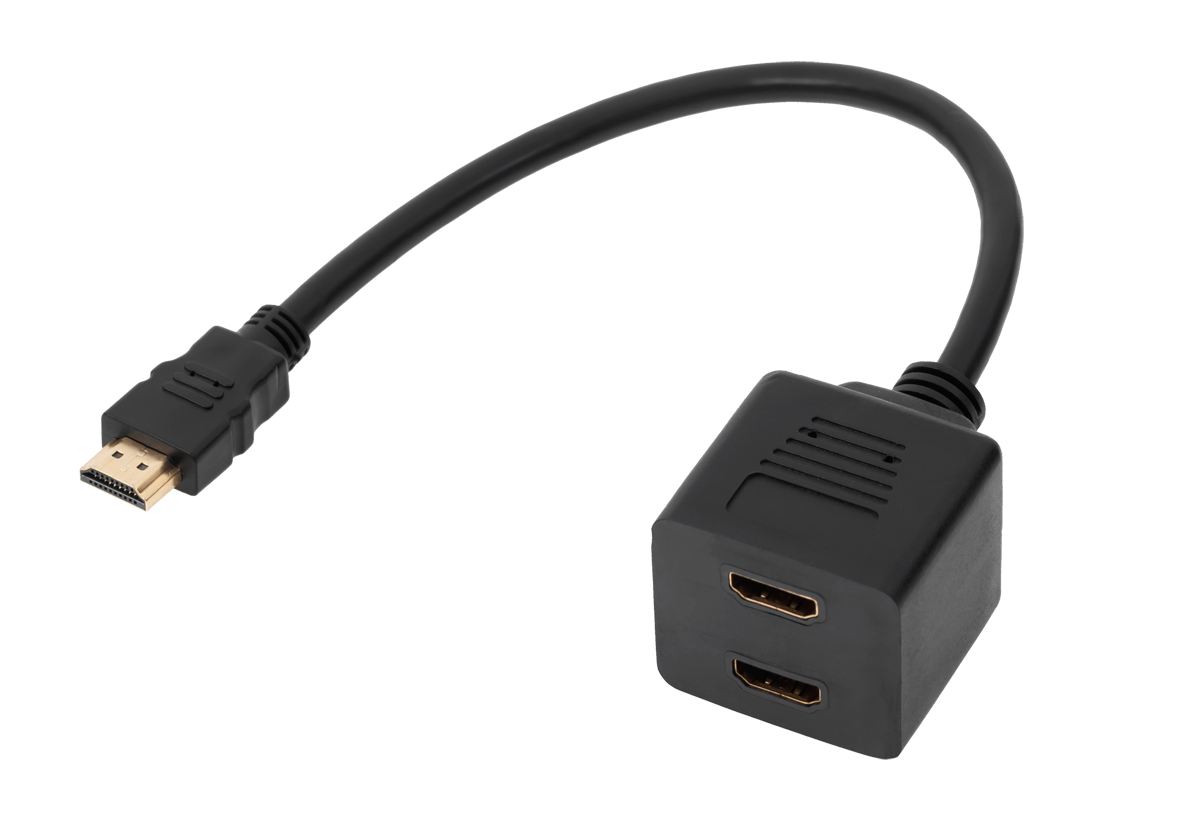 adaptor-hdmi-wtyk-2-x-gniazdo-na-kablu-30cm-9e03f6a2f9f64f49bd01195ecfddea86-5b9a9ca5 HDMI adaptér plug-2 x zásuvka na 30cm kábli – Obrázok 1