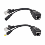 PoE adaptér - napájanie cez LAN pre AP, ROUTER čierny E4653