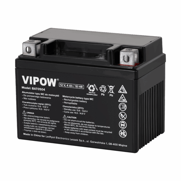 Motobatéria typu VIPOW MC 12V 4Ah