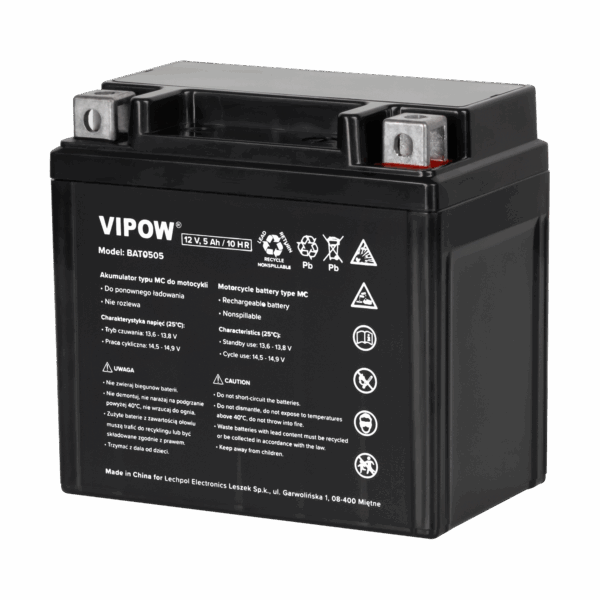 Motobatéria typu VIPOW MC 12V 5Ah