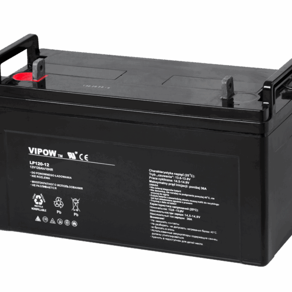 VIPOW 12V 120Ah gélová batéria