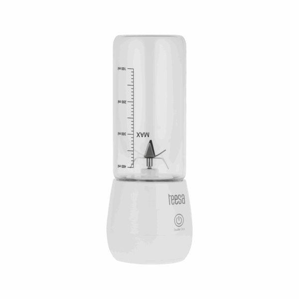 Akumulátorový mixér, sklenená nádoba, 450 ml, 100 W, 6 čepelí