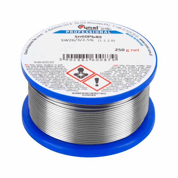 Cín 0,90mm/250g Sn60Pb40 CYNEL