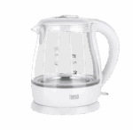 Rýchlovarná kanvica TEESA, sklenená, 1650 W, biela, 1 l
