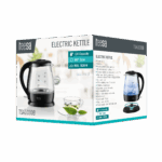 Rýchlovarná kanvica TEESA, sklenená, 1650 W, čierna, 1 l – Obrázok 5