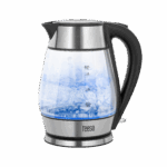 Rýchlovarná kanvica TEESA, sklo + nerez, 2000 W, čierna, 1,7 l – Obrázok 4