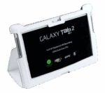 Biele puzdro určené na Samsung Galaxy Tab P5100 (prírodná koža) – Obrázok 3