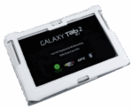 Biele puzdro určené na Samsung Galaxy Tab P5100 (prírodná koža) – Obrázok 7