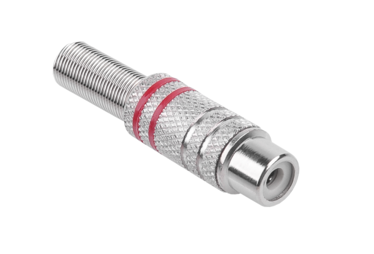 gniazdo-rca-nikiel-2-paski-na-kabel-czerwone-08d66edf3ed64b2297c29d6704ebf81d-02250684 RCA zásuvka niklová 2 pásiky na kábel červené – Obrázok 1