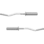 Olympijská curl bar 50 mm, olympijská činka 120 cm 6 kg REBEL ACTIVE – Obrázok 3