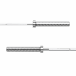 Olympijská tyč rovná 50 mm s ložiskami, olympijská činka s ložiskami 180 cm 15 kg REBEL ACTIVE – Obrázok 3
