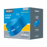 Latexový cvičebný pás - Power Band PL-6, modrý 27-68 kg REBEL ACTIVE – Obrázok 3