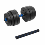Bitúmenová nastaviteľná činka s konektorom 1x20kg, REBEL ACTIVE