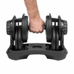 Liatinová činka nastaviteľná automatická 24 kg REBEL ACTIVE – Obrázok 3