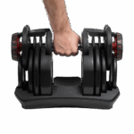 Liatinová činka nastaviteľná automatická 40 kg REBEL ACTIVE – Obrázok 3