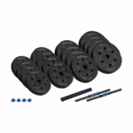 Bitúmenové nastaviteľné činky s konektorom 2x15kg REBEL ACTIVE – Obrázok 2