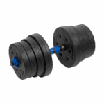 Bitúmenové nastaviteľné činky s konektorom 2x15kg REBEL ACTIVE – Obrázok 3