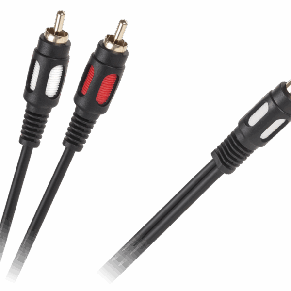 Kábel 1RCA zásuvka - 2 RCA zástrčky 25cm