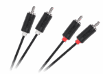 Kábel 2RCA-2RCA 3m Cabletech štandard