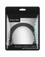 2RCA-2RCA kábel 3m Kruger & Matz Basic – Obrázok 2
