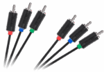 3RCA-3RCA Komponentný kábel 1,8 m Cabletech štandard