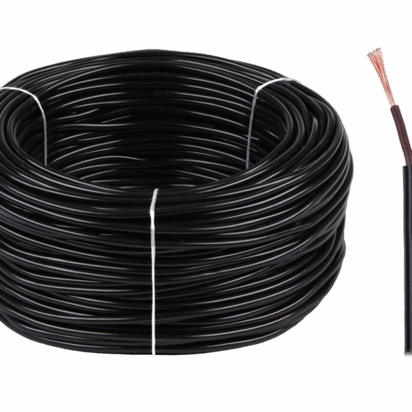 OMY 2x0,75 300/300V čierny elektrický kábel
