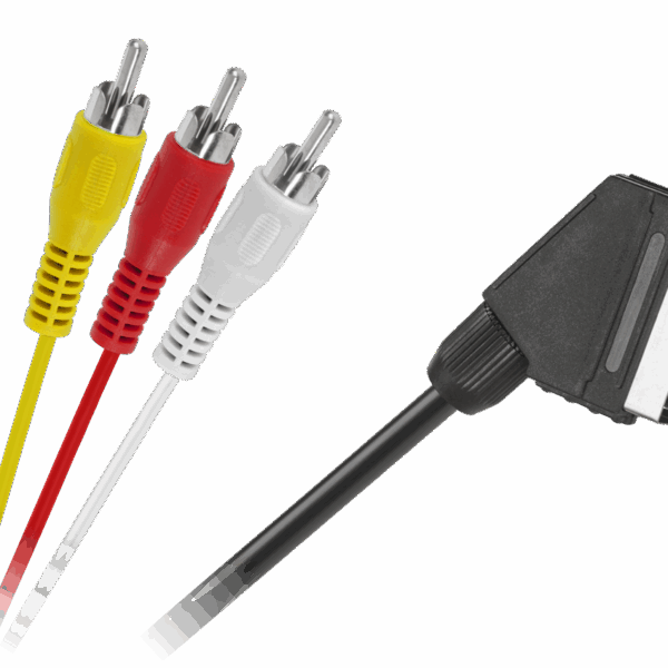 EURO kábel - 3 x RCA 5m