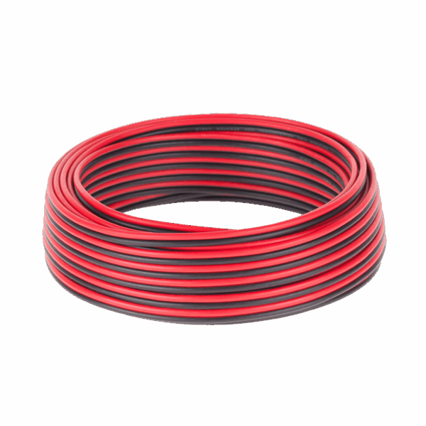 Reproduktorový kábel CCA 0,75 mm čierno-červený 10M