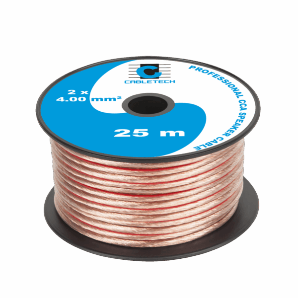 CCA 4,0 mm reproduktorový kábel 25M