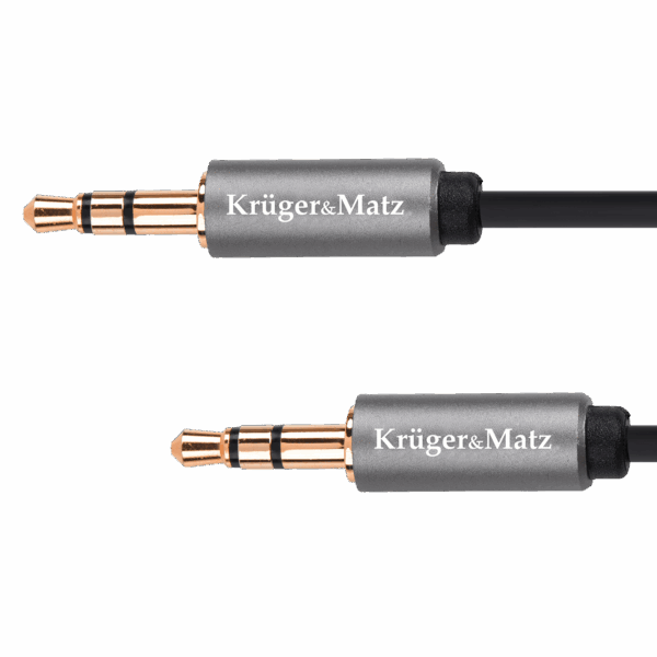 Jack kábel 3,5 stereo zástrčka - 3,5 stereo zástrčka 1m Kruger&Matz Basic