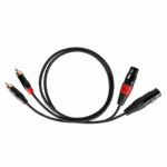 Cabletech XLR - 2RCA prepojovací kábel 1m – Obrázok 2