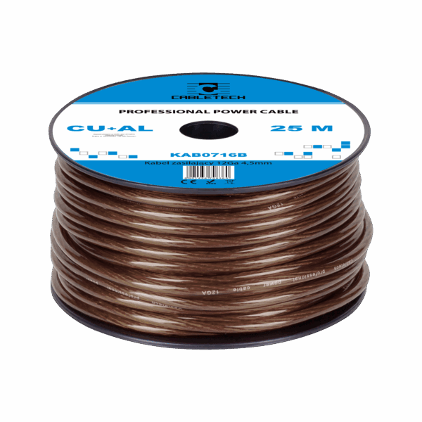 Kábel do auta 12Ga OD4,5mm CU+AL 25m