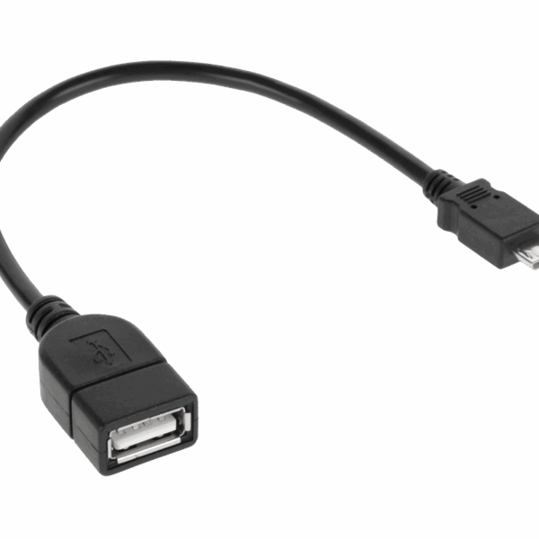 USB kábel Zásuvka A - micro USB zástrčka 20cm