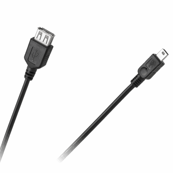 USB kábel Zásuvka A - mini USB zástrčka 5pin