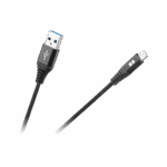 USB-Lightning kábel REBEL 100 cm čierny