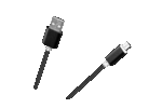 USB-mikro USB kábel M-Life nylon čierny 1m