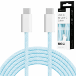USB Type-C – USB Type-C kábel 100 W 1,5 m Blue Kruger&Matz Basic – Obrázok 7