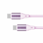 USB Type-C – USB Type-C kábel 100 W 1 m silikónový ružový Kruger&Matz Basic