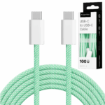 USB Type-C - USB Type-C kábel 100 W 1 m Green Kruger&Matz Basic – Obrázok 7