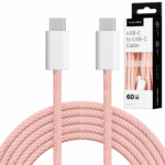 USB Type-C - USB Type-C kábel 60 W 1 m Pink Kruger&Matz Basic – Obrázok 7