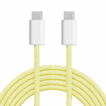 USB Type-C - USB Type-C kábel 60 W 1 m Yellow Kruger&Matz Basic – Obrázok 2