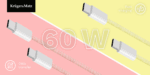 USB Type-C - USB Type-C kábel 60 W 1 m Yellow Kruger&Matz Basic – Obrázok 6
