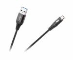 USB - USB Type-C kábel REBEL 200 cm čierny