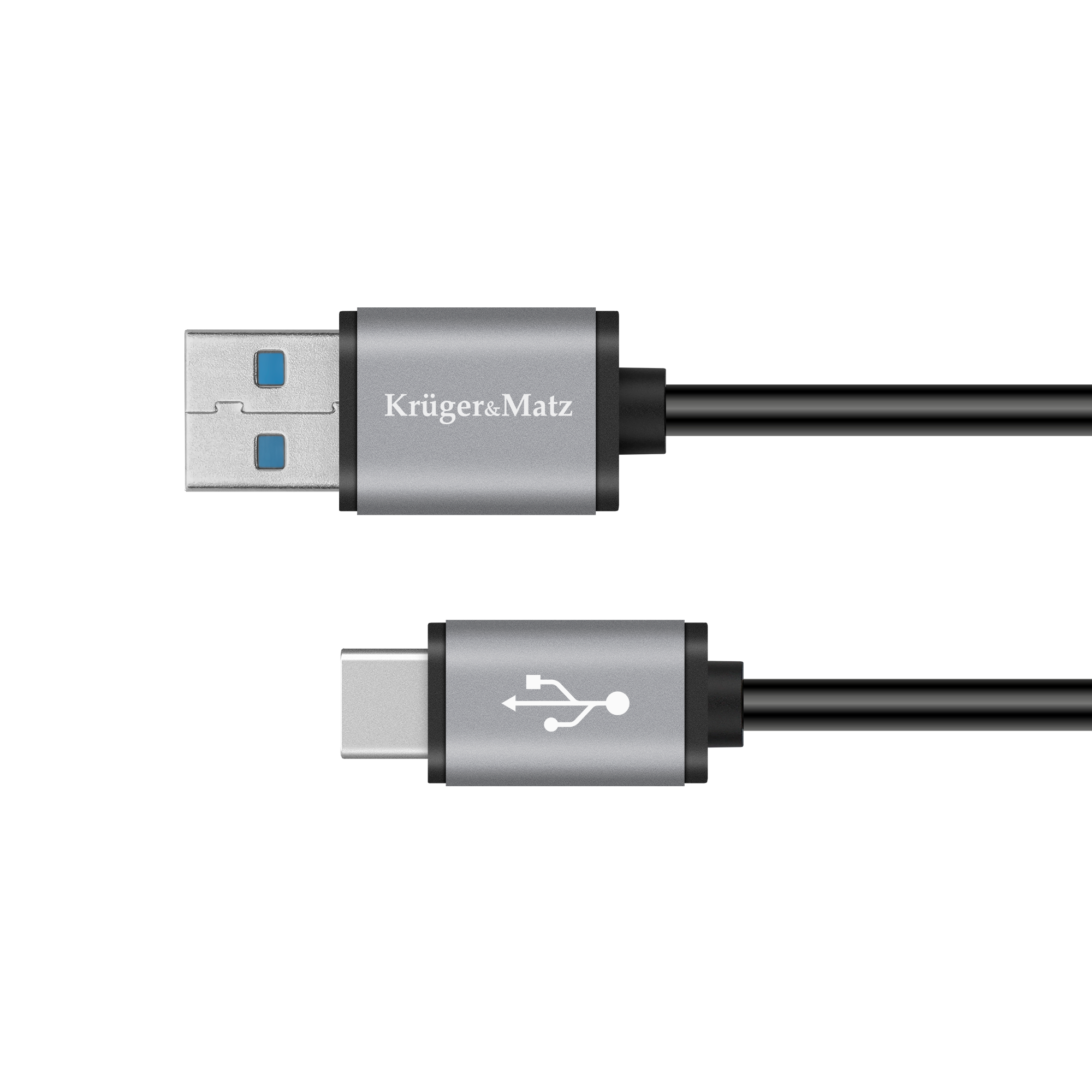 kabel-usb-wtyk-3-0v-wtyk-typu-c-5-gbps-1m-kruger-matz-basic-43dc648b3f6643b0af7ce48b26910d12-a62e0c6a USB 3.0V zástrčka - zástrčka typu C 5 Gbps 1m Kruger&Matz Základný kábel – Obrázok 1